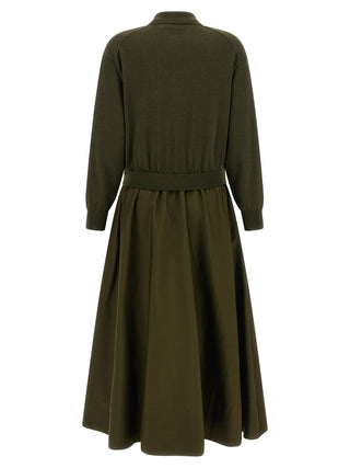 Polo Ralph Lauren Bicolor Wool Long Dress