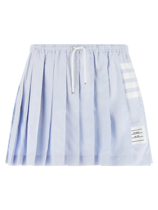 Thom Browne Blue Cotton Long Skirt