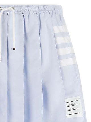 Thom Browne Blue Cotton Long Skirt