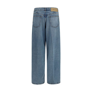 Ami Paris Blue Cotton Jeans Denim