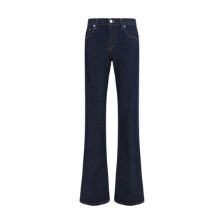 Haikure Blue Cotton Flared Jeans