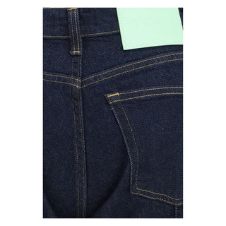 Haikure Blue Cotton Flared Jeans