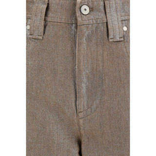 Brunello Cucinelli Beige Cotton Jeans Denim