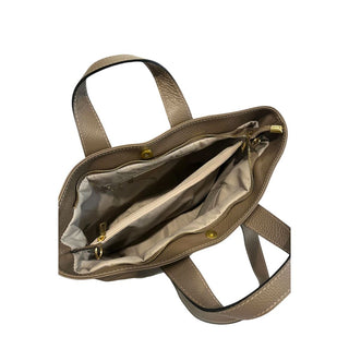 Baldinini Trend Beige Cowhide Handbag