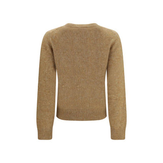Ganni Beige Alpaca Vicugna Pacos Sweatshirt