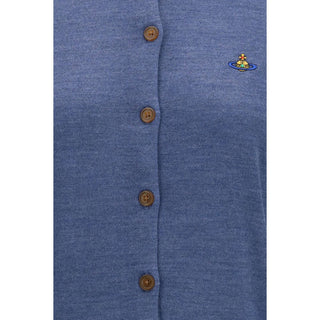 Vivienne Westwood Blue Wool Oves Aries Cardigan