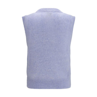 Ganni Blue Alpaca Vicugna Pacos Sweatshirt