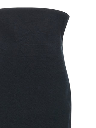 Issey Miyake Black Paper Mini Skirt