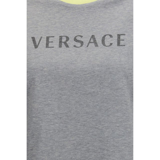 Versace Gray Cotton T-Shirt