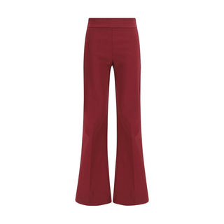 Avenue Montaigne Bordeaux Viscose Casual Pants