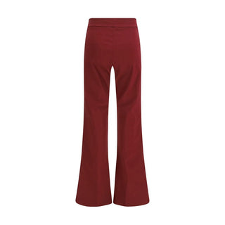 Avenue Montaigne Bordeaux Viscose Casual Pants