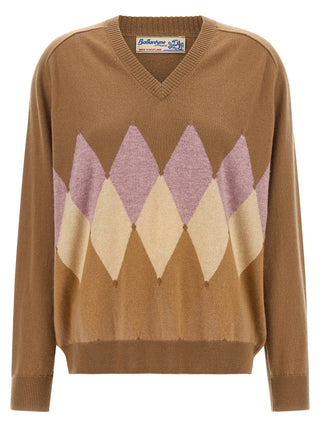 Ballantyne Beige Cashmere Cardigan