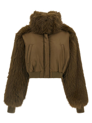 Fabiana Filippi Bicolor Virgin Wool Bomber