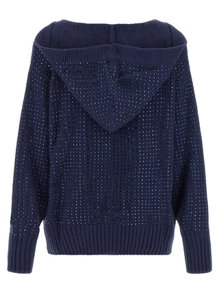 PINKO Blue Wool Cardigan