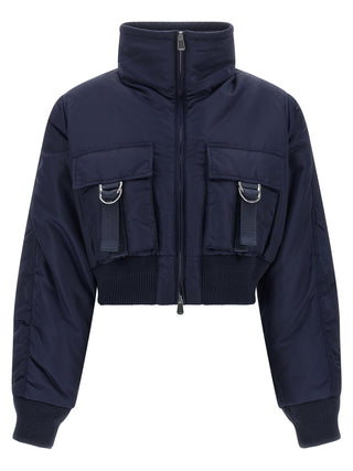 PINKO Blue Polyamide Bomber