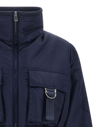 PINKO Blue Polyamide Bomber