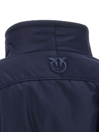 PINKO Blue Polyamide Bomber