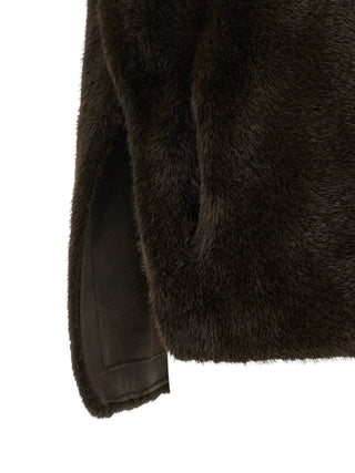 LOU ANDREA Brown Polyamide Sleeveless Jacket