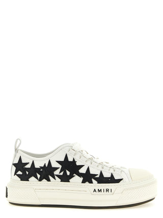 Amiri White Cotton Low Top Sneakers