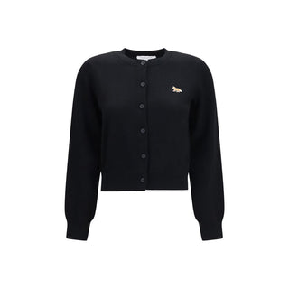 Maison Kitsuné Black Cotton Cardigan