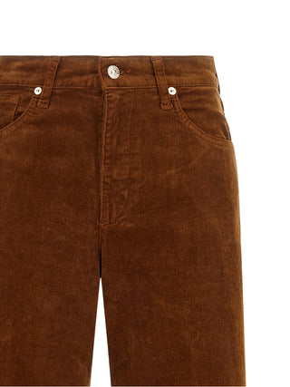 7 For All Mankind Brown Cotton Casual Pants