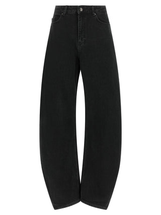 ROTATE BIRGER CHRISTENSEN Black Organic Cotton Jeans Denim