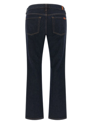 7 For All Mankind Blue Cotton Bootcut Jeans