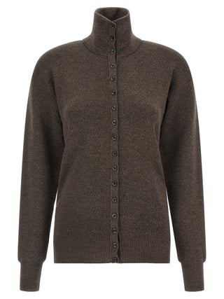 Lemaire Brown Wool Cardigan