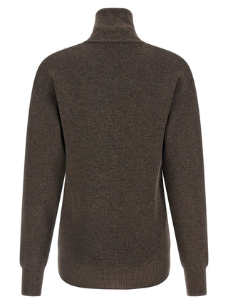 Lemaire Brown Wool Cardigan