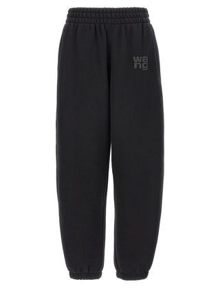 T BY ALEXANDER WANG Black Cotton Joggers (Workout Pants)