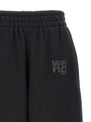 T BY ALEXANDER WANG Black Cotton Joggers (Workout Pants)