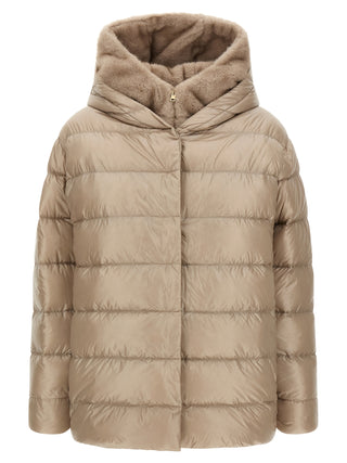 Herno Beige Polyamide Full-Length Jacket