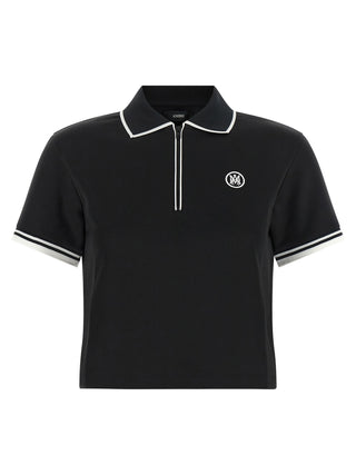Amiri Black Polyester Polo Shirt