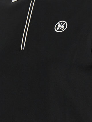 Amiri Black Polyester Polo Shirt
