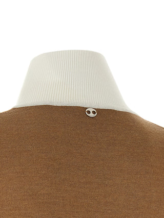 Paco Rabanne Beige Virgin Wool Cardigan