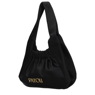 Patou Black Fabric Handbag
