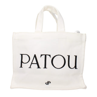 Patou White Fabric Handbag