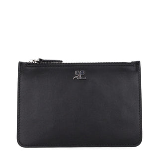 Courrèges Black Leather Wallet