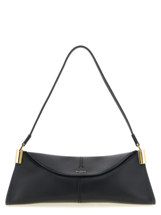 Balmain Black Calfskin Shoulder Bag