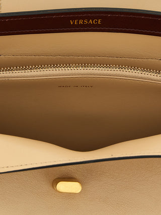 Versace Beige Calfskin Shoulder Bag