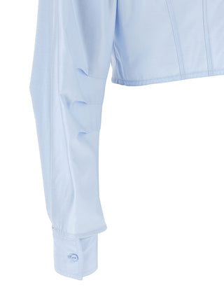 Elisabetta Franchi Blue Cotton Blouse