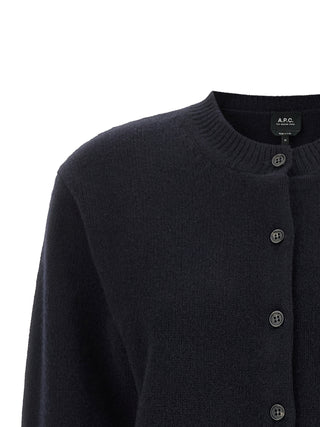 A.P.C. Blue Wool Cardigan