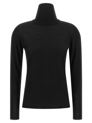 Max Mara Black Virgin Wool Cardigan