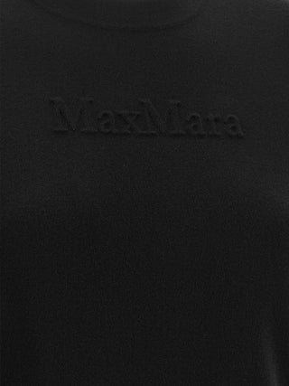 Max Mara Black Virgin Wool Cardigan