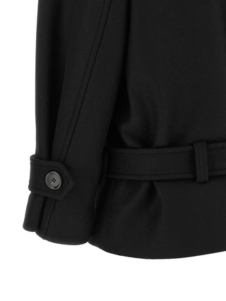 PINKO Black Wool Coat