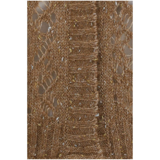Max Mara Brown Alpaca Vicugna Pacos Cardigan