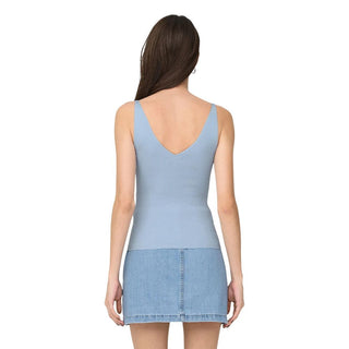 Jacqueline De Yong Blue Viscose Tank Tops