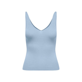 Jacqueline De Yong Blue Viscose Tank Tops