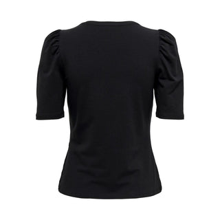 Only Black Cotton T-Shirt