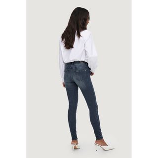 Only Blue Cotton Skinny Jeans